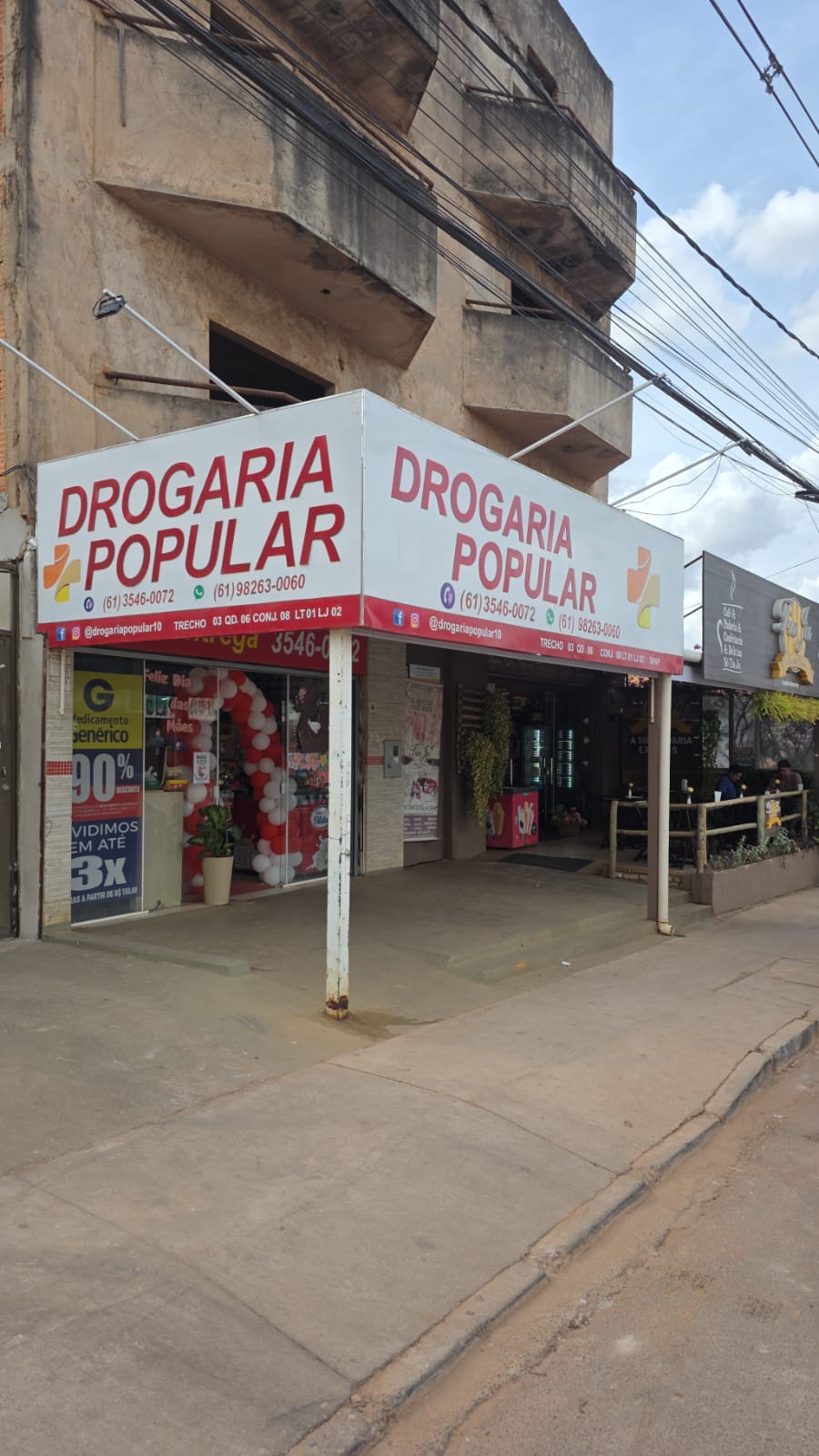Fachada Drogaria Popular
